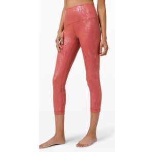 lululemon athletica Glossy Coral Leggings